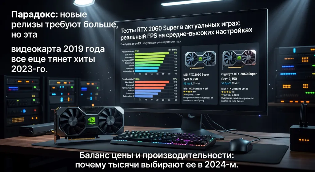 Тесты RTX 2060 Super в актуальных играх: реальный FPS на средне-высоких настройках