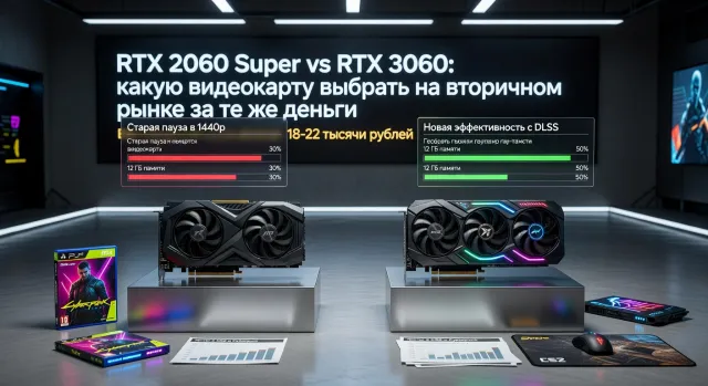 RTX 2060 Super vs RTX 3060: какую видеокарту выбрать на вторичном рынке за те же деньги