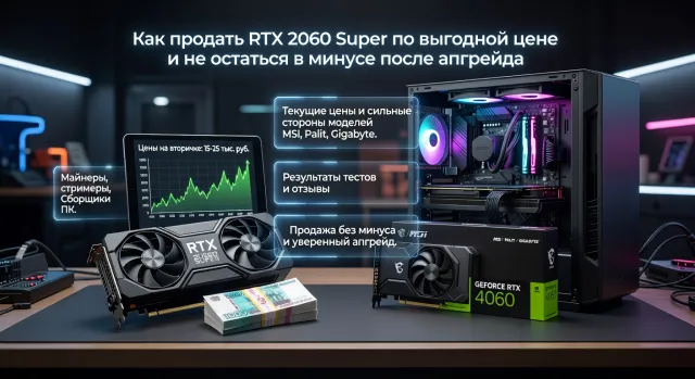 Как продать RTX 2060 Super по выгодной цене и не остаться в минусе после апгрейда