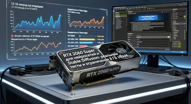 RTX 2060 Super для нейросетей и Stable Diffusion: реальные тесты и ограничения 8 ГБ VRAM