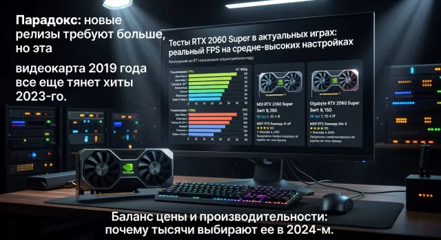 Тесты RTX 2060 Super в актуальных играх: реальный FPS на средне-высоких настройках