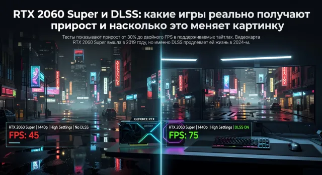 RTX 2060 Super и DLSS: какие игры реально получают прирост и насколько это меняет картинку